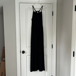 Old Navy High Neck Black Maxi Dress Size M